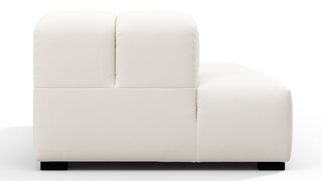 Tufty Outdoor - Tufty Outdoor Module, Left Chaise, Armless, Soft White Performance Weave