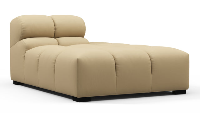 Tufty Outdoor - Tufty Outdoor Module, Right Chaise, Armless, Latte Performance Weave