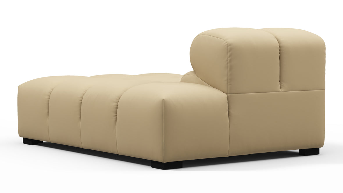 Tufty Outdoor - Tufty Outdoor Module, Right Chaise, Armless, Latte Performance Weave