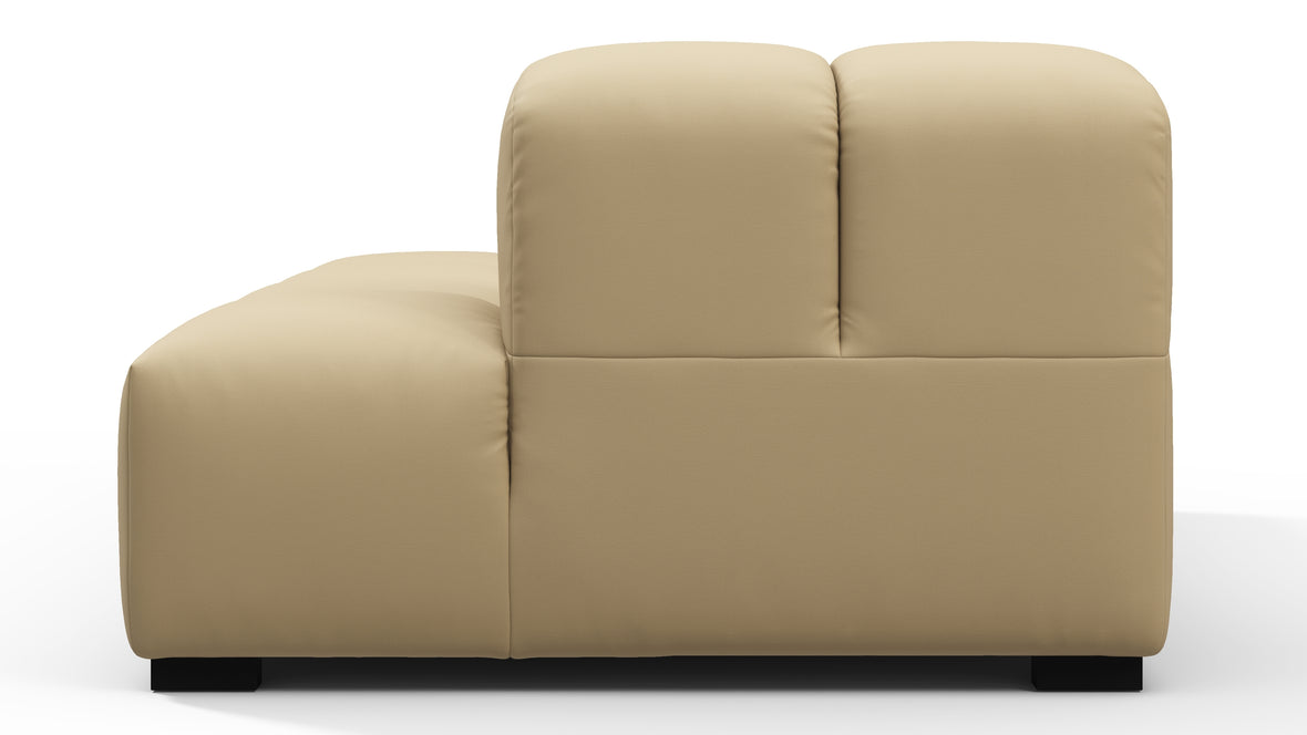 Tufty Outdoor - Tufty Outdoor Module, Right Chaise, Armless, Latte Performance Weave