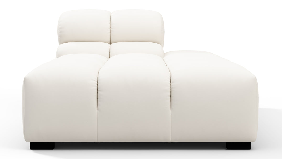 Tufty Outdoor - Tufty Outdoor Module, Right Chaise, Armless, Soft White Performance Weave