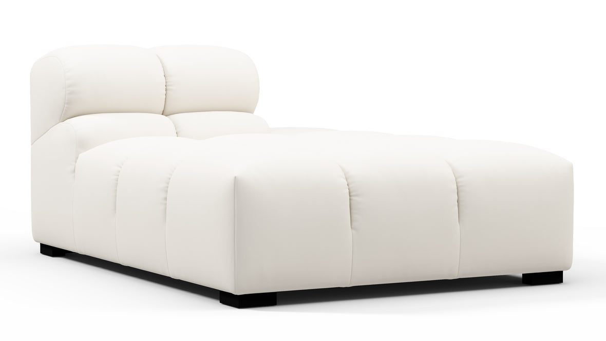 Tufty Outdoor - Tufty Outdoor Module, Right Chaise, Armless, Soft White Performance Weave