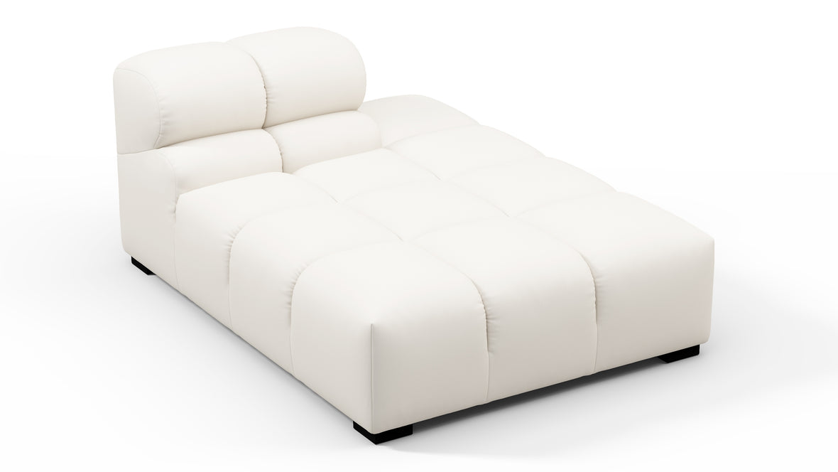 Tufty Outdoor - Tufty Outdoor Module, Right Chaise, Armless, Soft White Performance Weave