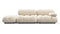 Bellini Outdoor - Mario Bellini Outdoor Open End Sofa, Left, Cream Chunky Performance Weave