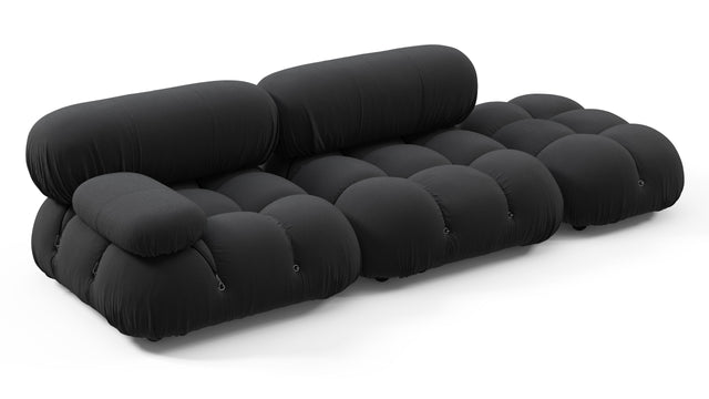 Bellini Outdoor - Mario Bellini Outdoor Open End Sofa, Right, Black Performance Weave