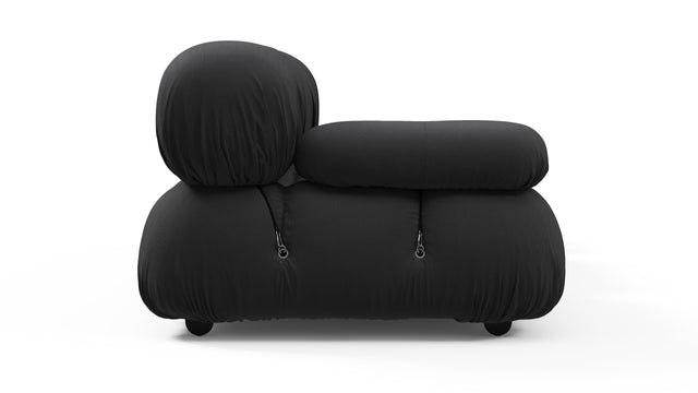 Bellini Outdoor - Mario Bellini Outdoor Open End Sofa, Right, Black Performance Weave