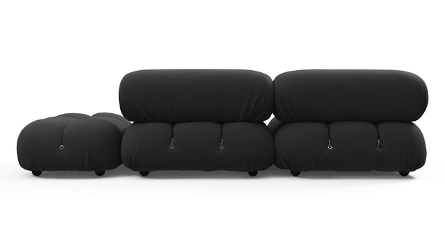 Bellini Outdoor - Mario Bellini Outdoor Open End Sofa, Right, Black Performance Weave