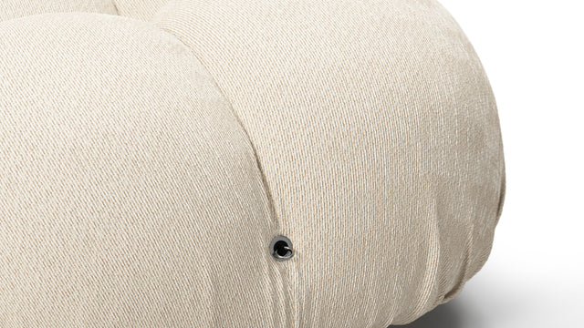 Bellini Outdoor - Mario Bellini Outdoor Open End Sofa, Right, Cream Chunky Performance Weave