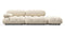 Bellini Outdoor - Mario Bellini Outdoor Open End Sofa, Right, Cream Chunky Performance Weave