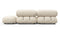 Bellini Outdoor - Mario Bellini Outdoor Open End Sofa, Right, Cream Chunky Performance Weave