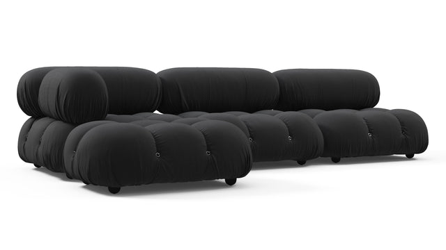 Bellini Outdoor - Mario Bellini Outdoor Sectional, Left Chaise, Black Performance Weave