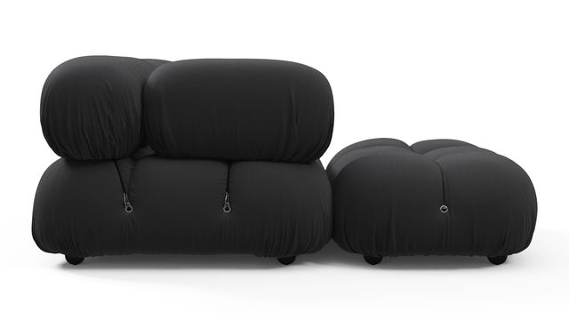 Bellini Outdoor - Mario Bellini Outdoor Sectional, Left Chaise, Black Performance Weave