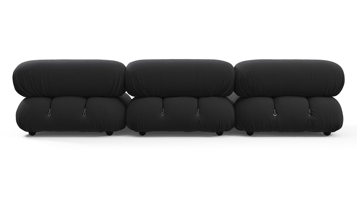 Bellini Outdoor - Mario Bellini Outdoor Sectional, Left Chaise, Black Performance Weave