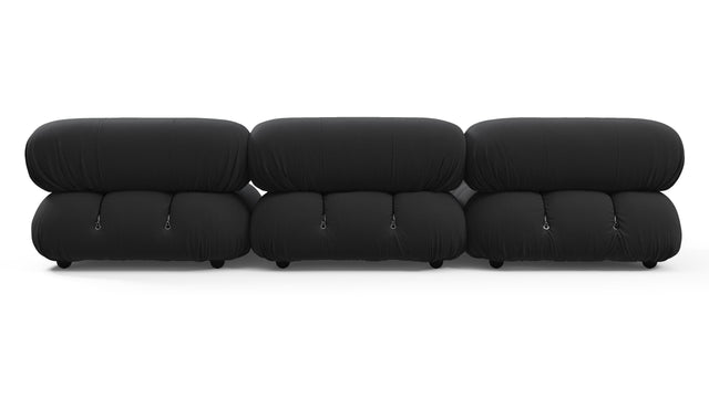 Bellini Outdoor - Mario Bellini Outdoor Sectional, Left Chaise, Black Performance Weave