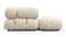 Bellini Outdoor - Mario Bellini Outdoor Sectional, Left Chaise, Cream Chunky Performance Weave