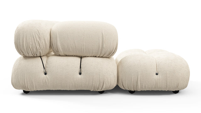 Bellini Outdoor - Mario Bellini Outdoor Sectional, Left Chaise, Cream Chunky Performance Weave