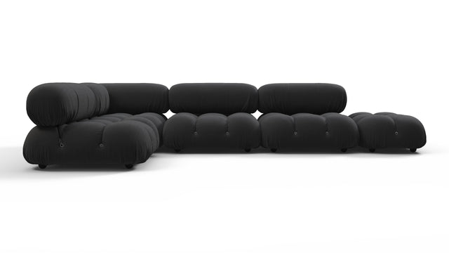 Bellini Outdoor - Mario Bellini Outdoor Sectional, Left Corner, Black Performance Weave