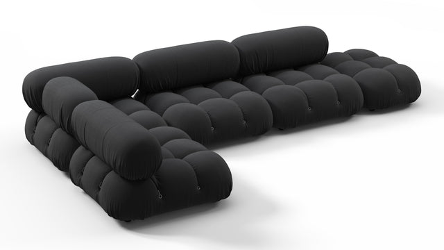 Bellini Outdoor - Mario Bellini Outdoor Sectional, Left Corner, Black Performance Weave