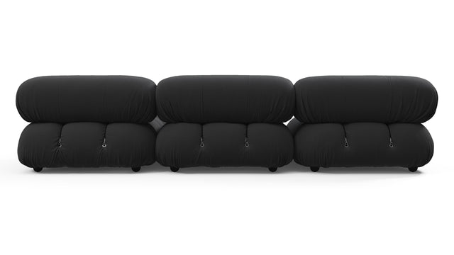 Bellini Outdoor - Mario Bellini Outdoor Sectional, Right Chaise, Black Performance Weave