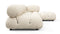 Bellini Outdoor - Mario Bellini Outdoor Sectional, Right Chaise, Cream Chunky Performance Weave