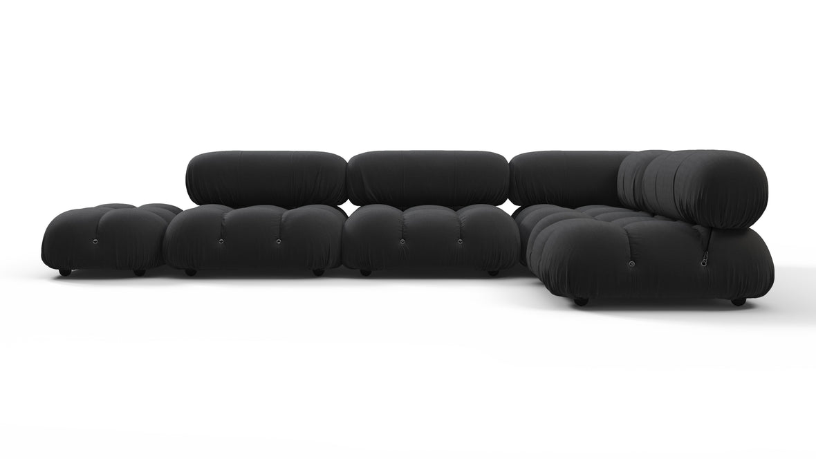 Bellini Outdoor - Mario Bellini Outdoor Sectional, Right Corner, Black Performance Weave