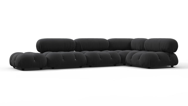 Bellini Outdoor - Mario Bellini Outdoor Sectional, Right Corner, Black Performance Weave