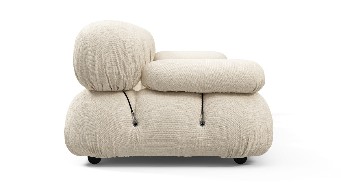 Bellini Outdoor - Mario Bellini Outdoor Three Seater Sofa, Cream Chunky Performance Weave