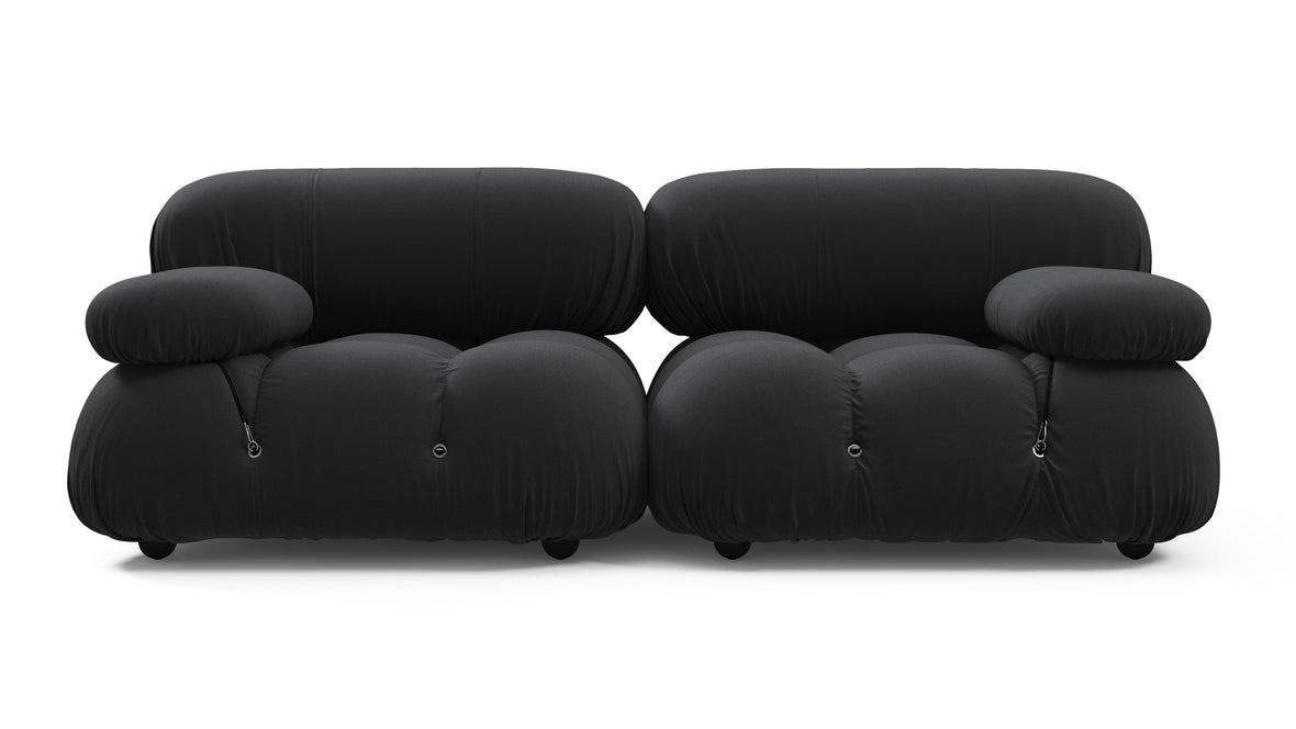 Bellini Outdoor - Mario Bellini Outdoor Two Seater Sofa, Black Performance Weave