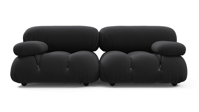 Bellini Outdoor - Mario Bellini Outdoor Two Seater Sofa, Black Performance Weave