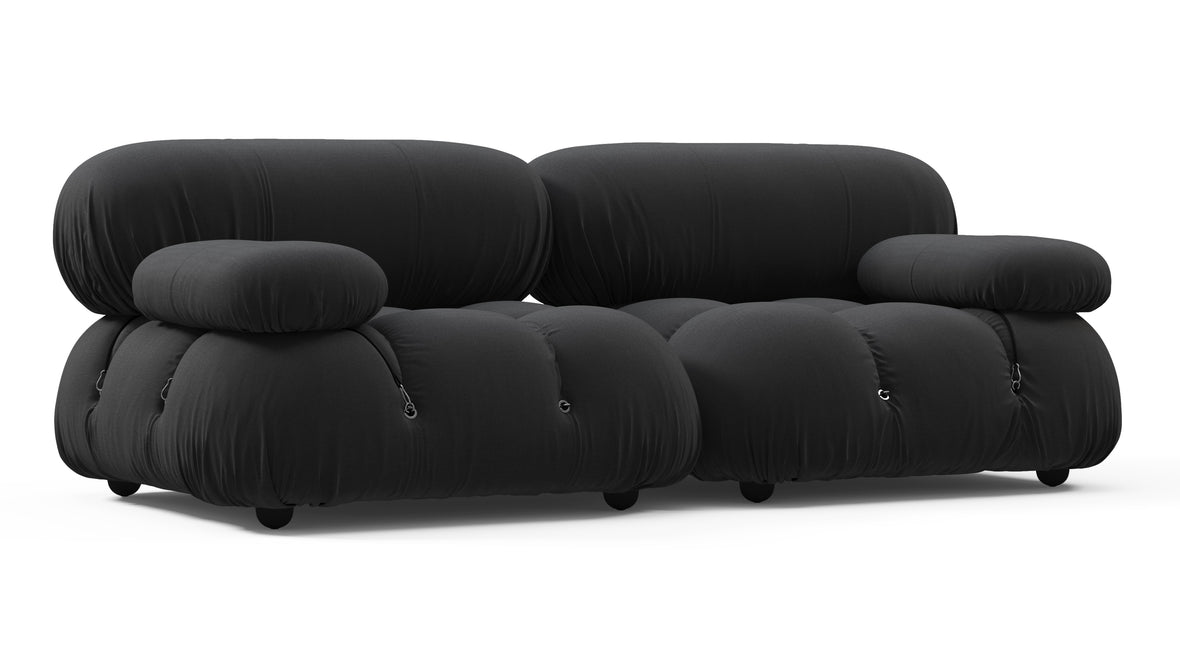 Bellini Outdoor - Mario Bellini Outdoor Two Seater Sofa, Black Performance Weave