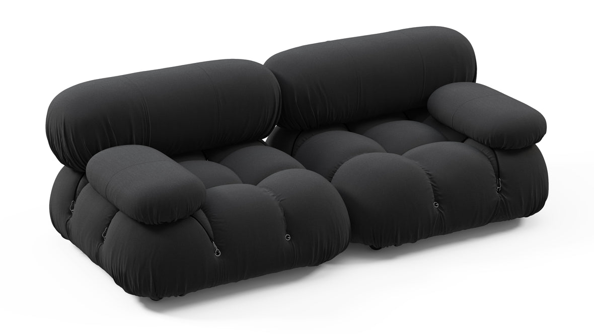 Bellini Outdoor - Mario Bellini Outdoor Two Seater Sofa, Black Performance Weave