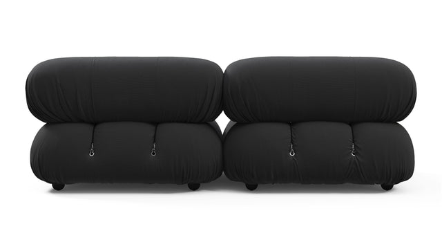 Bellini Outdoor - Mario Bellini Outdoor Two Seater Sofa, Black Performance Weave