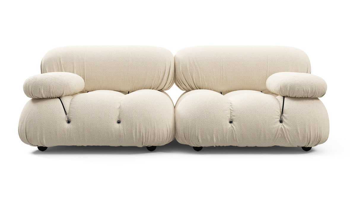 Bellini Outdoor - Mario Bellini Outdoor Two Seater Sofa, Cream Chunky Performance Weave