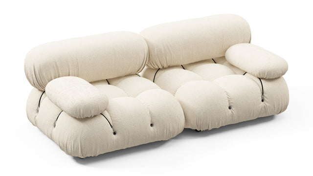 Bellini Outdoor - Mario Bellini Outdoor Two Seater Sofa, Cream Chunky Performance Weave