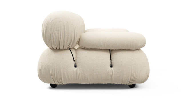 Bellini Outdoor - Mario Bellini Outdoor Two Seater Sofa, Cream Chunky Performance Weave