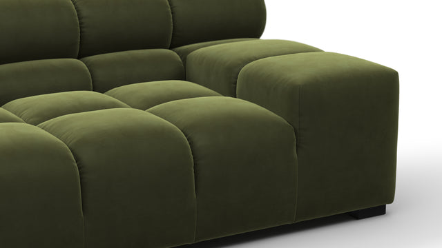 Tufty - Tufty Sectional, Extra Large Right Corner, Thyme Luxe Velvet