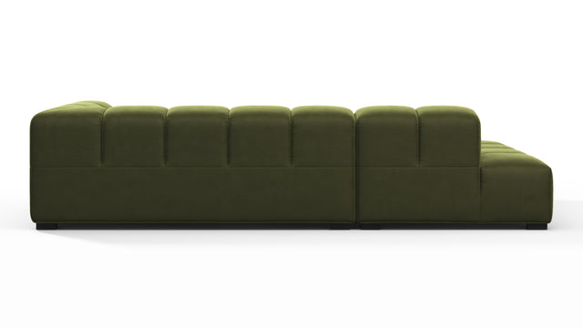 Tufty - Tufty Sectional, Small L, Left, Thyme Luxe Velvet