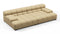 Tufty Outdoor - Tufty Outdoor Sectional, Extra Deep Sofa, Latte Performance Weave