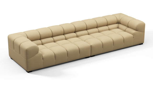 Tufty Outdoor - Tufty Outdoor Sectional, Extra Large Sofa, Latte Performance Weave