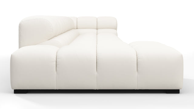 Tufty Outdoor - Tufty Outdoor Sectional, Large, Left Chaise, Soft White Performance Weave