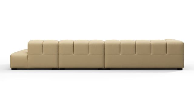 Tufty Outdoor - Tufty Outdoor Sectional, Large, Right Chaise, Latte Performance Weave