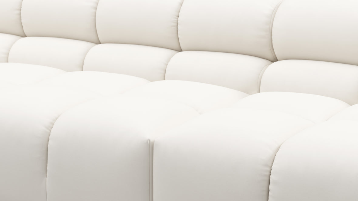 Tufty Outdoor - Tufty Outdoor Sectional, Large, Right Chaise, Soft White Performance Weave