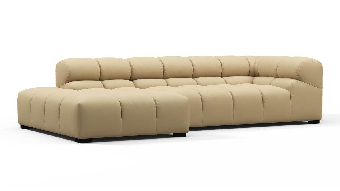 Tufty Outdoor - Tufty Outdoor Sectional, Small L, Left, Latte Performance Weave