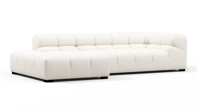 Tufty Outdoor - Tufty Outdoor Sectional, Small L, Left, Soft White Performance Weave