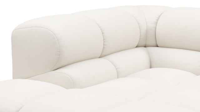 Tufty Outdoor - Tufty Outdoor Sectional, Small L, Right, Soft White Performance Weave