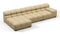 Tufty Outdoor - Tufty Outdoor Sectional, Small, Left Chaise, Latte Performance Weave