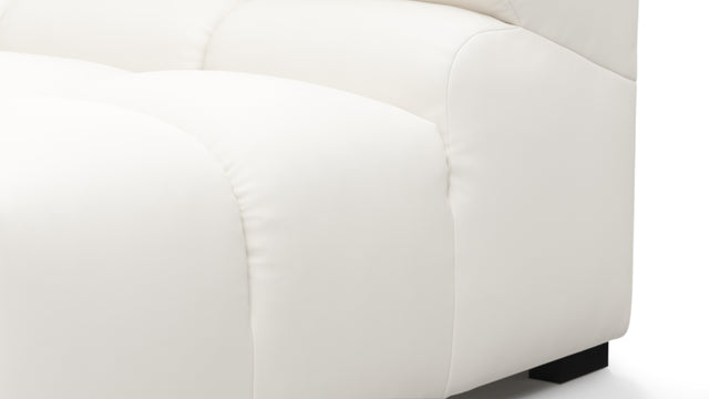 Tufty Outdoor - Tufty Outdoor Sectional, Small, Left Chaise, Soft White Performance Weave