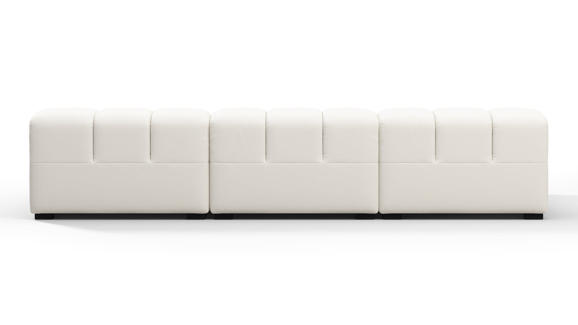 Tufty Outdoor - Tufty Outdoor Sectional, Small, Left Chaise, Soft White Performance Weave