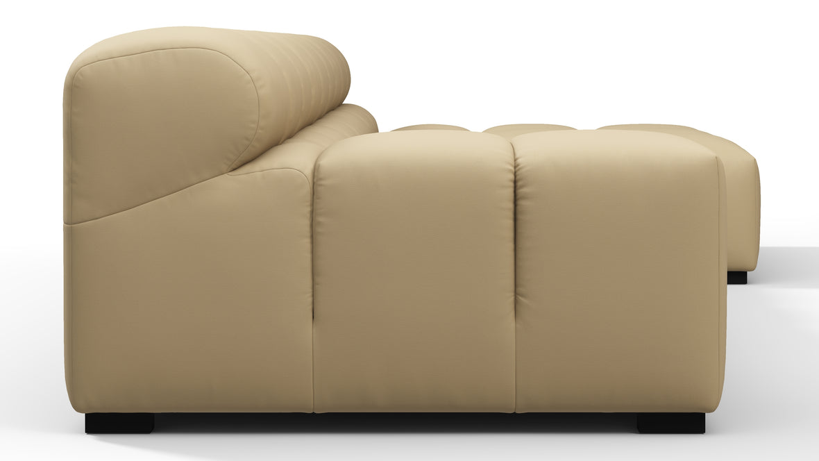 Tufty Outdoor - Tufty Outdoor Sectional, Small, Right Chaise, Latte Performance Weave