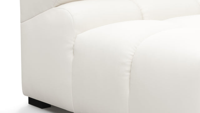 Tufty Outdoor - Tufty Outdoor Sectional, Small, Right Chaise, Soft White Performance Weave